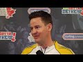 2012 Tim Hortons Brier Draw 3 Media Scrum