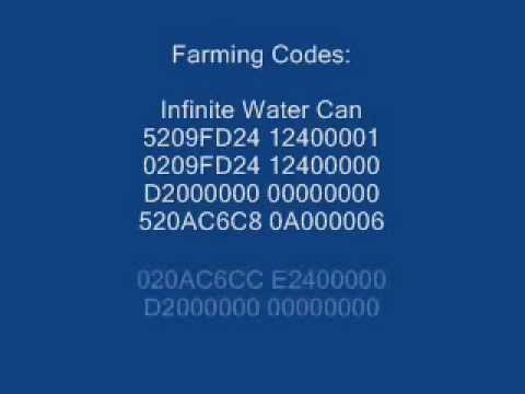 Rune Factory 3 A Fantasy Harvest Moon (US) Action Replay Codes ...