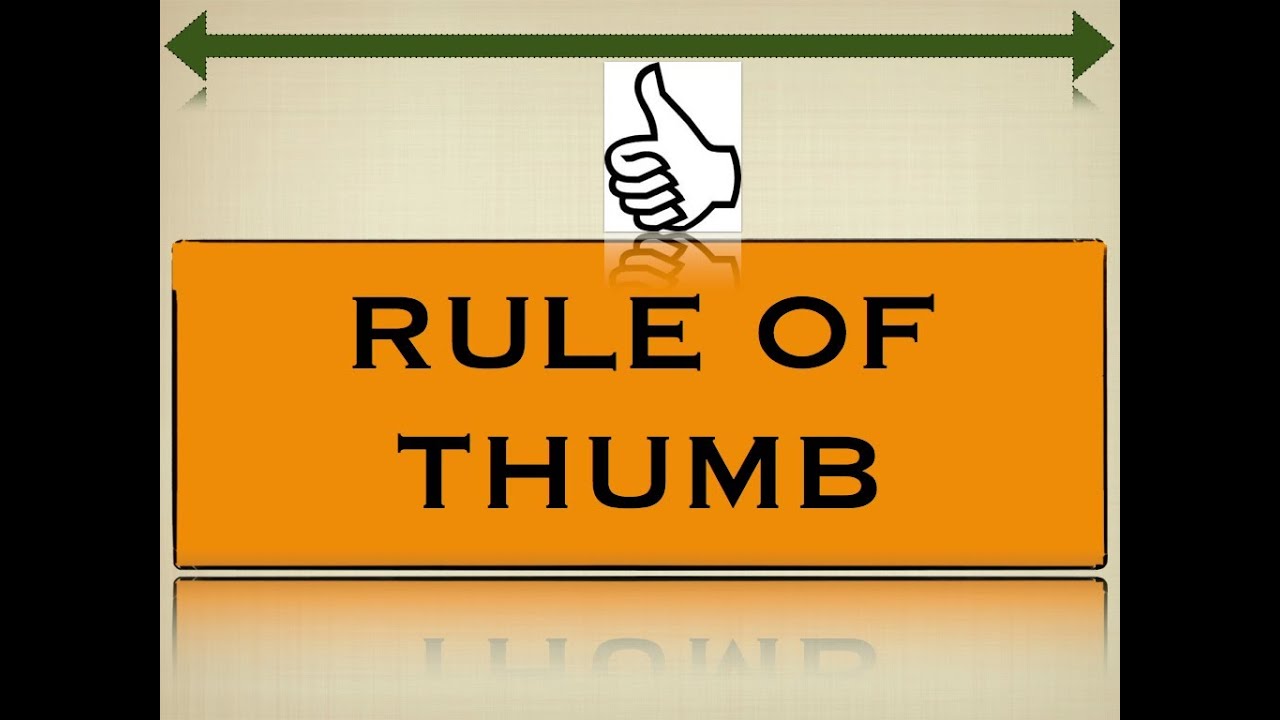 rules of thumb in finance daddy bear hairy