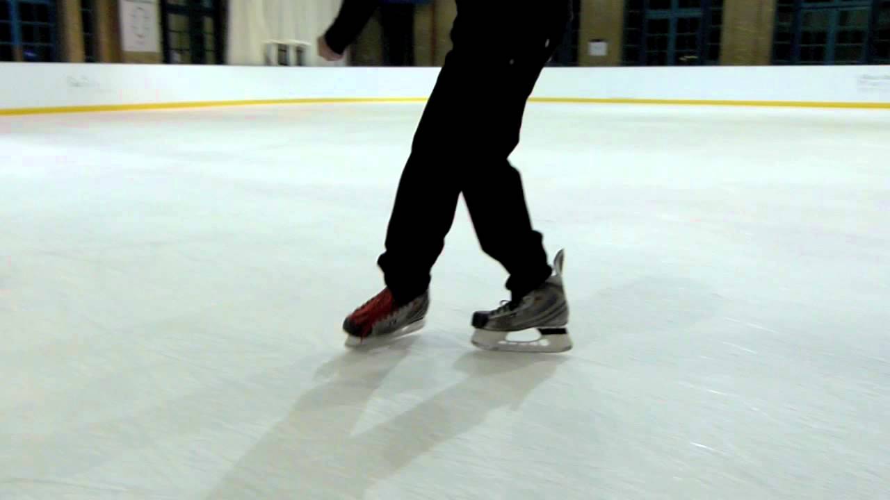 Learn How To Do The Grapevine Freestyle Ice Skating Footwork Trick In