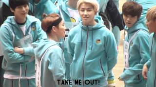 140113 // 아육대 // 시우민 머리에 하트 새싹이 자라난다 ~ㅇㅅㅇ)~ // 시우민 fancam