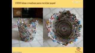 Manualidades creativas reciclando papel