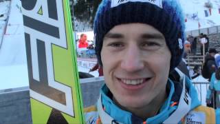 Kamil Stoch po sobotnim konkursie [ Skijumping.pl ]