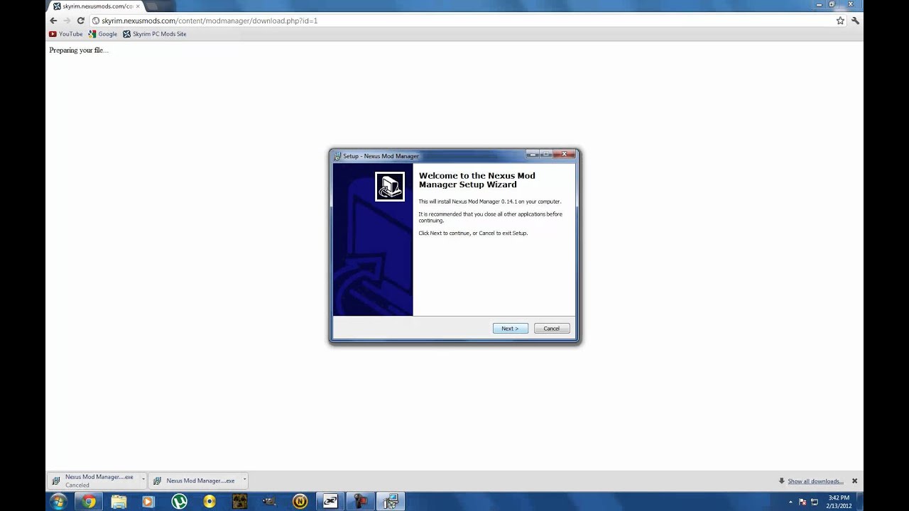 How to get Nexus Mod Manger ( Works on PC Only ) - YouTube