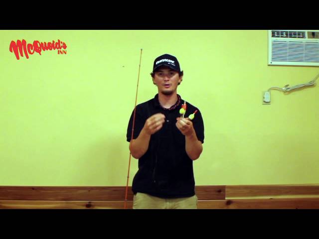Rigging up a Slip Bobber Rod - Mcquoids Inn video blog