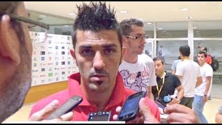 Declaraciones de David Villa, del  Atco de Madrid tras el encuentro  con la UD Las Palmas.