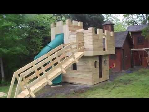 Castle Playhouse Plans & Blueprints - YouTube