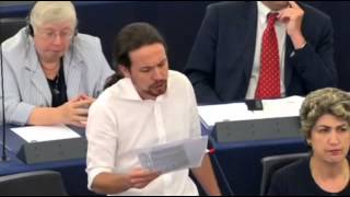 Discurso de Pablo Iglesias como candidato a la Presidencia de la eurocámara