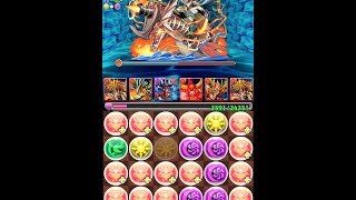 パズドラ　「紅の海賊龍　地獄級」　石川五右衛門25倍PTノーコンクリア