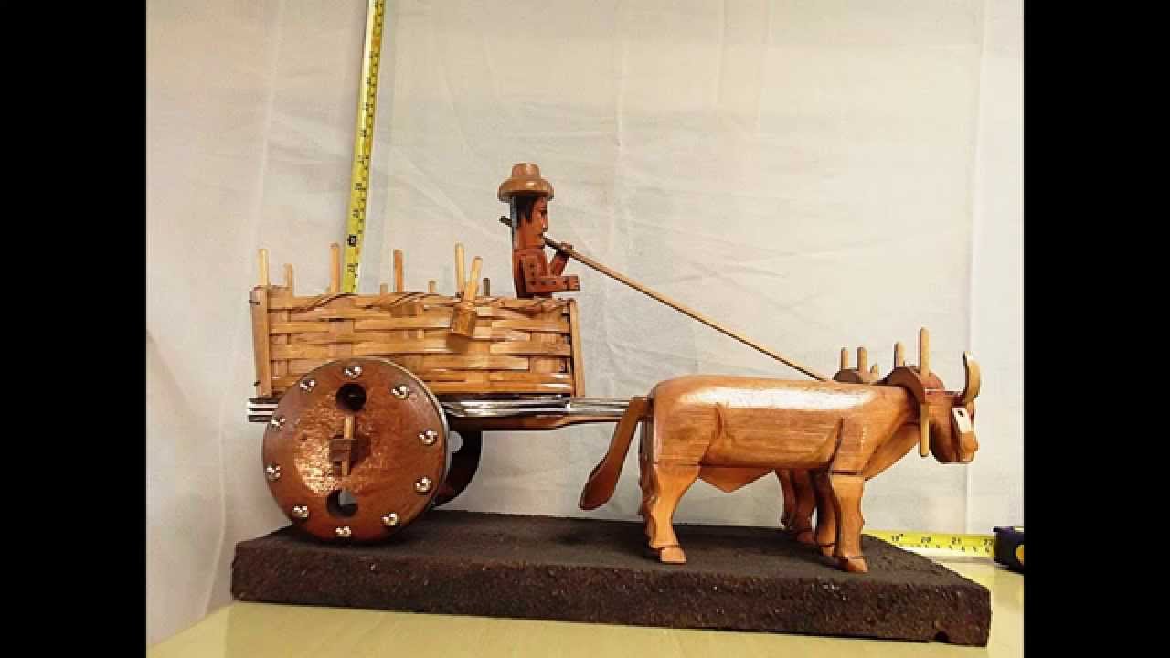 Carros de Boi Miniatura em Madeira YouTube Aparador Buffet Branco ~ Carros de Boi Miniatura em Madeira YouTube