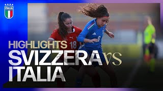 Highlights: Svizzera-Italia 0-0 | Under 19 Femminile | UEFA U19 Championship - Round 1