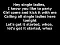 Remady & Manu-L feat. J-Son Single Ladies Lyrics