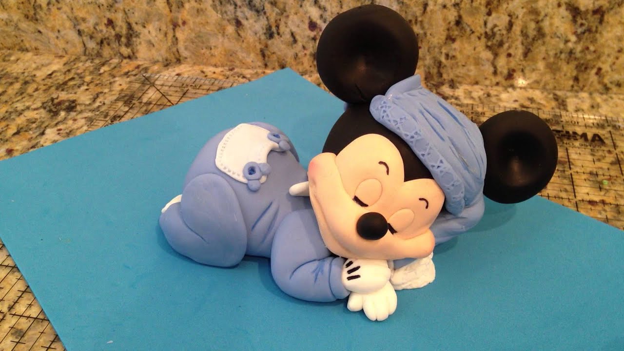 Mickey Mouse Sleeping Cake Topper - YouTube