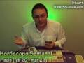 Video Horscopo Semanal PISCIS  del 23 al 29 Marzo 2008 (Semana 2008-13) (Lectura del Tarot)