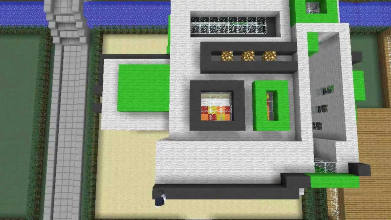 Minecraft bauanleitung modernhouse youtube