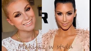 Makijaż w stylu Kim Kardashian ( inspiracja stylem Kim Kardashian )