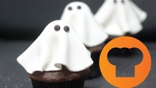 Cupcakes de Fantasmitas - Receta para Halloween