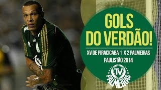 XV de Piracicaba 1 x 2 Palmeiras - Campeonato Paulista 2014 - Gols