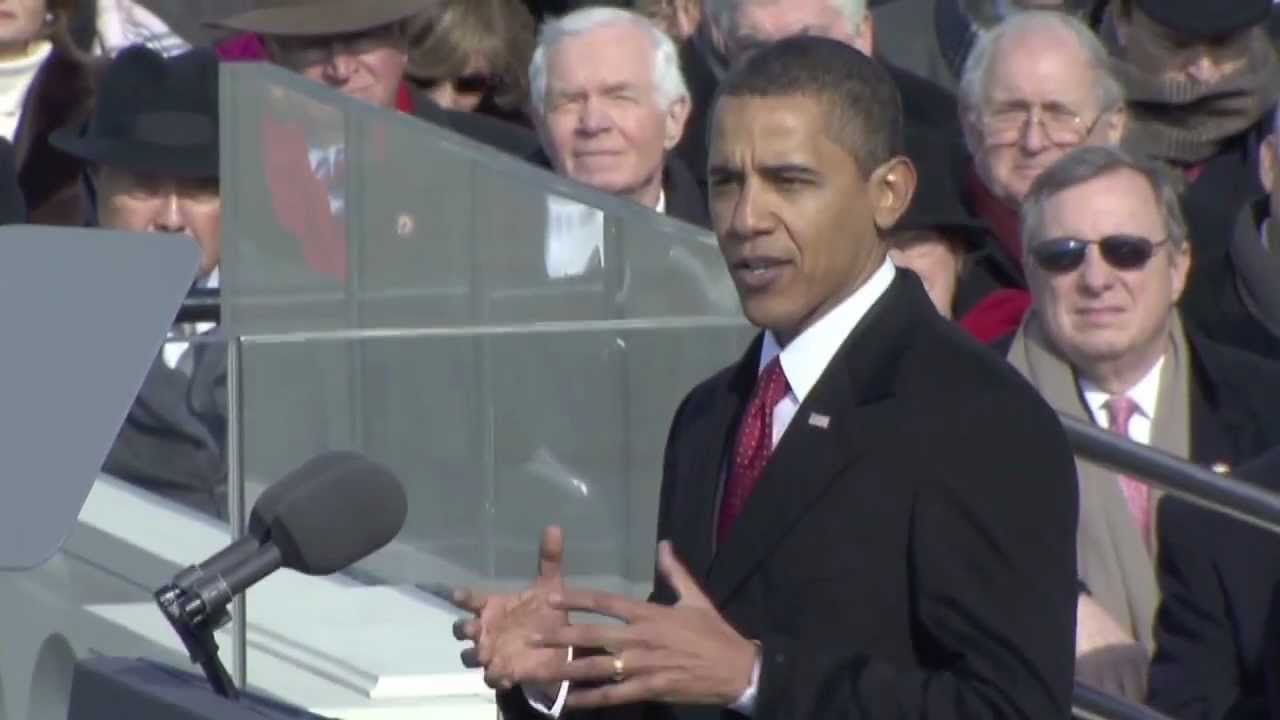 President Obama is giving his second inaugural address on Monday, but aides say it is also the first of a two-part presentation on his second 