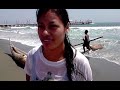 En Huanchaco con Kelly con chapuzÃ³n incluido