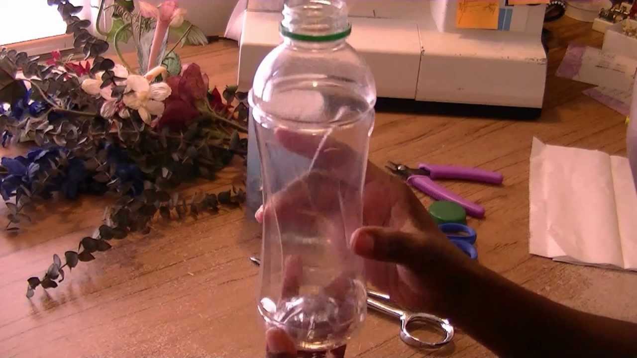 DIY Plastic Bottle Vase & Flower - Freestyle Friday #20 - YouTube