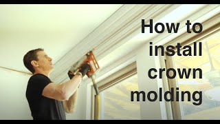 Crown molding: How to X-nail crown to your ceiling