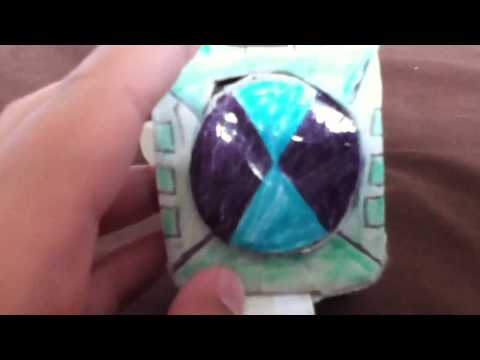 how to make ben 10 omnitrix with paper