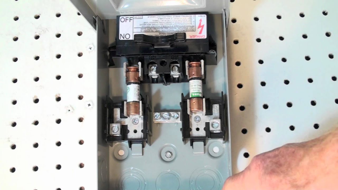 The air conditioner service disconnect - YouTube