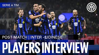 LAUTARO, DIMARCO AND BISSECK | INTER 4-0 UDINESE | PLAYERS INTERVIEW 🎙️⚫🔵??