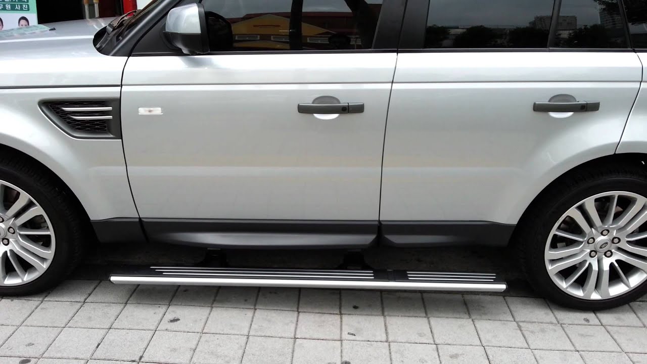 RANGE ROVER SPORT deployable electric side step install YouTube