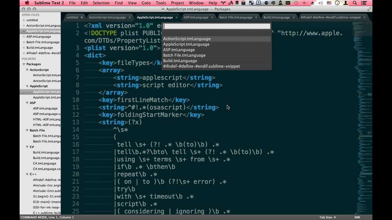 How to use OpenFileList Plugin for Sublime Text 2 - YouTube