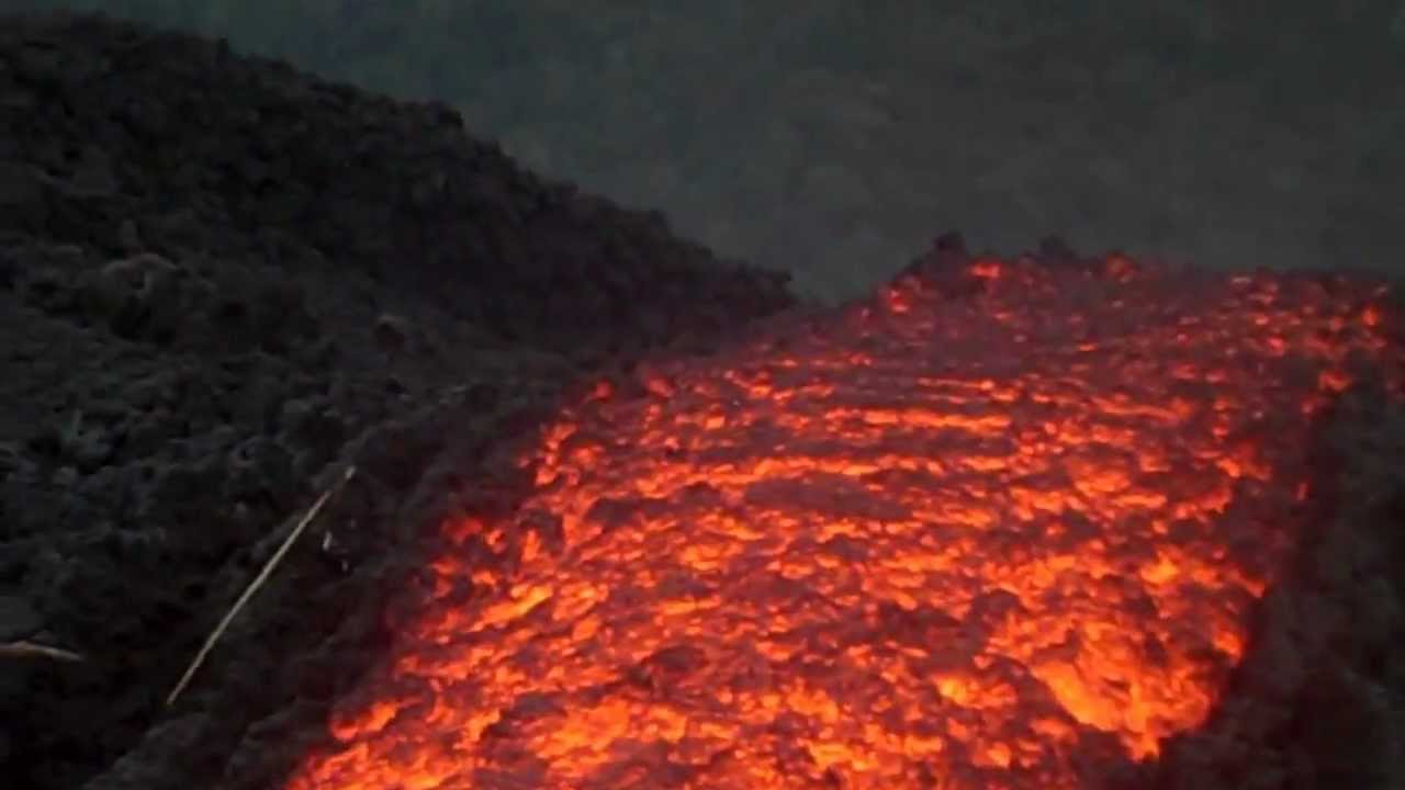 Real Footage Lava Flowing - YouTube