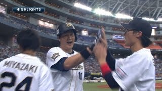 2013.09.28 Bs8-0F 糸井＆李大浩がHR！投打噛み合いオリックスが4連勝