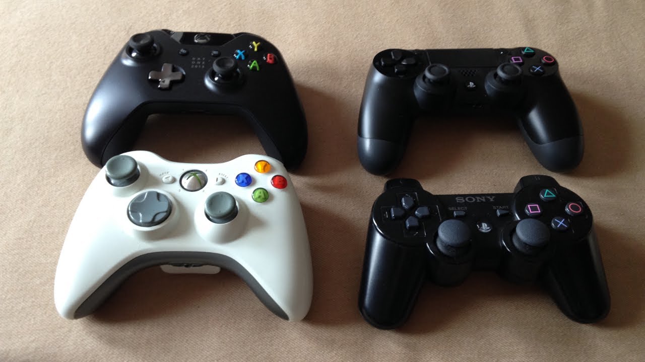 Xbox One & PlayStation 4 Controller Comparison YouTube
