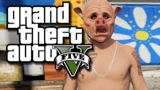 GTA 5 Online Random Moments - Lucky Landing! (GTA V Funny Moments!)