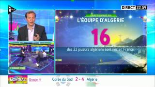 ⚽ Algérie 4-2 Corée du Sud ⚽ ! comentaire sur TELE france