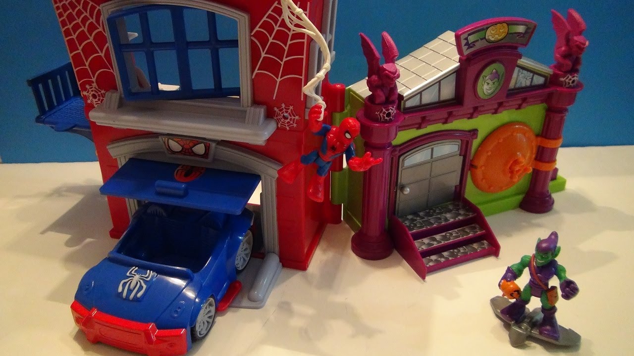 SPIDER-MAN SUPER HERO ADVENTURES MARVEL PLAYSET CRIME FIGHTIN