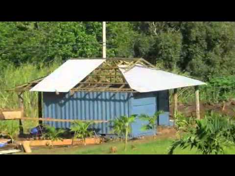 How to make a Shipping container house on Maui - YouTube