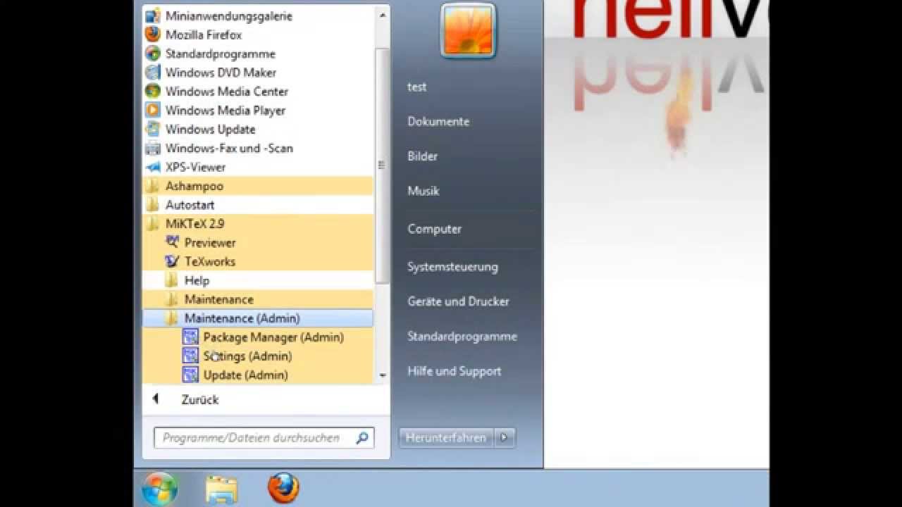 Installation von MiKTeX und Texmaker unter Windows 7 - YouTube