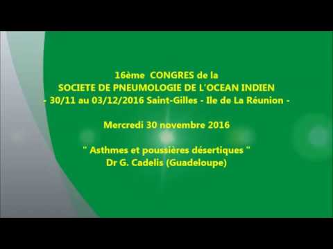 Asthmes et poussières désertiques. Dr G. Cadelis Guadeloupe