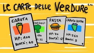 PUBBLICITÀ GIOCO DI CARTE COLLEZIONABILI DELLE VERDURE