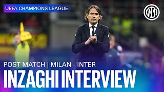 MILAN 0-2 INTER | SIMONE INZAGHI INTERVIEW 🎙️⚫🔵??