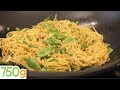 Recette de Nouilles chinoises sautées aux haricots plats - 750 Grammes
