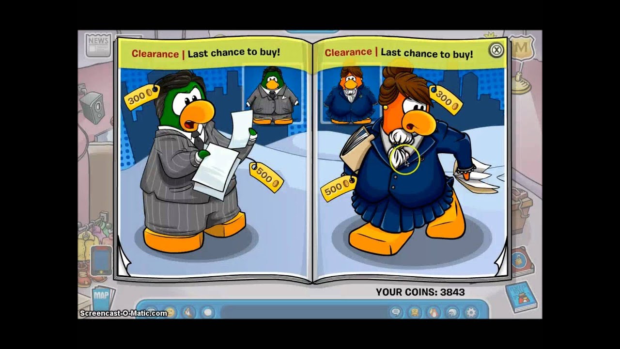 Club Penguin - Clothing Catalog Cheats August 2012 - YouTube