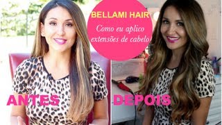 Bellami Hair + Como eu aplico extensões de cabelo (Tic Tac)