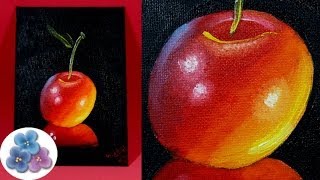 Pintura al Oleo DIY Cereza *Cherry Oil Painting* Pintar Cuadros