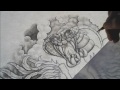 Angel & Snake Tattoo Design - Speed Drawing