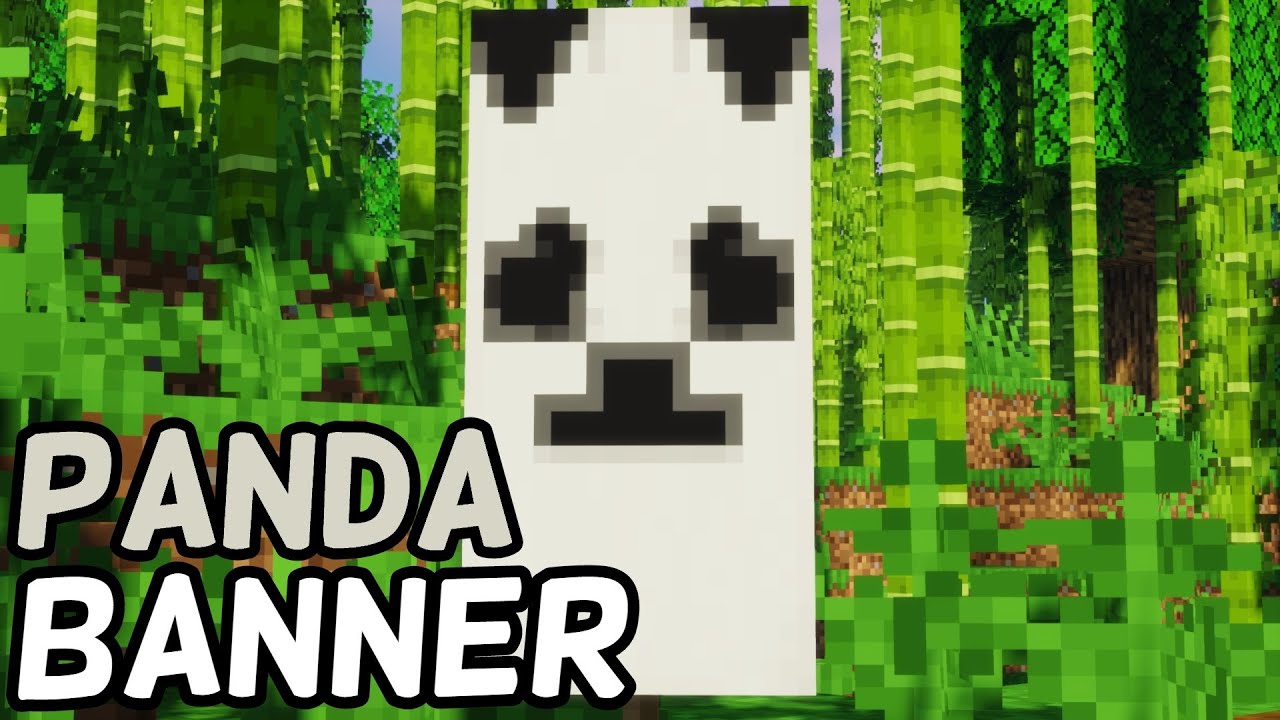 How to make a Panda Banner in Minecraft! 