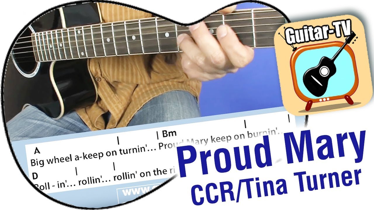 Proud Mary- Cover • Lyrics•Chords•Tutorial•Lesson - YouTube