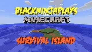 BlackNinjaPlays: Minecraft Survival Island Ep. #1